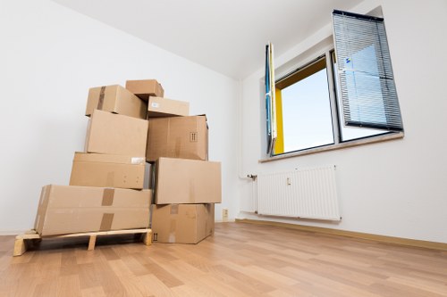 Interior of a climate-controlled Sutton storage unit