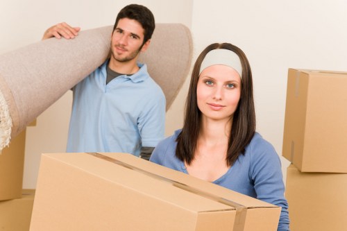 Satisfied clients after office relocation