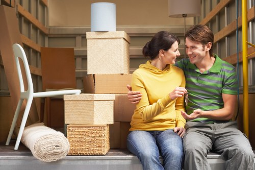 Efficient unpacking services in a new home